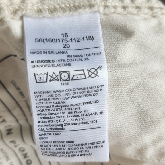 GAP Mid-Rise Downtown Khaki Pants Sz 16 Fall Back To School Teacher Work - Picture 15 of 16